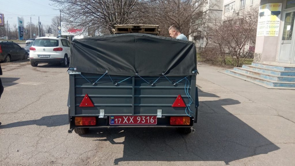 Прицеп ПА 2300*1300*500 Волга рессоры производства. Доставка. Документы. Старобешево - изображение 4