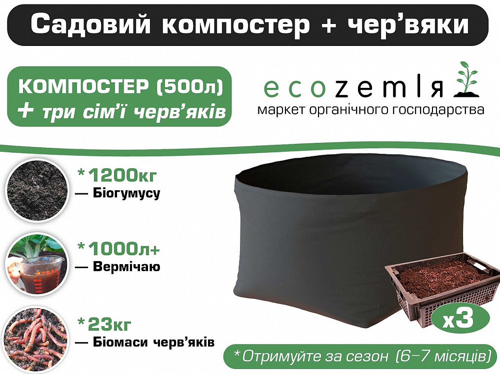 Черви старатель как калифорнийские семейство 1500шт для биогумуса рыбалки Димитров - изображение 4