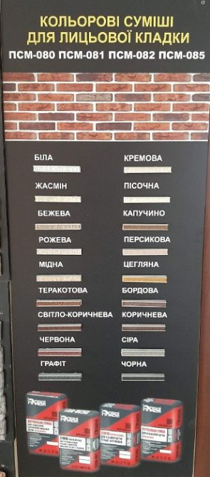 Смеси для кладки и для затирки. Инструмент для затирки швов. Старобешево - изображение 5