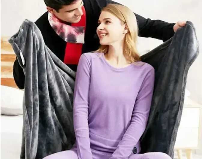 плед с подогревом 155*80 Electric Heating Shawl Blanket USB одеяло Шахтерск - изображение 3