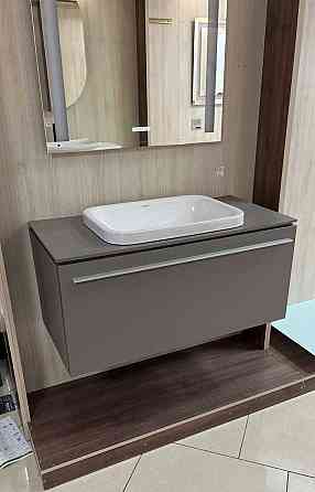 DURAVIT (Германия) базальт матовая тумба со столешницей и раковиной Зугрэс