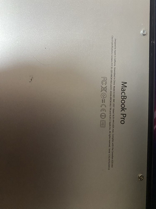 Apple Macbook pro 13 a 1425 2560×1600 i5 2.5 hz 8 ram 128 gb uhd 4000 Донецк - изображение 5