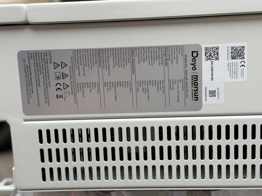 Deye SUN-8K-SG01LP1-US/EU в наличии Тельманово - изображение 5