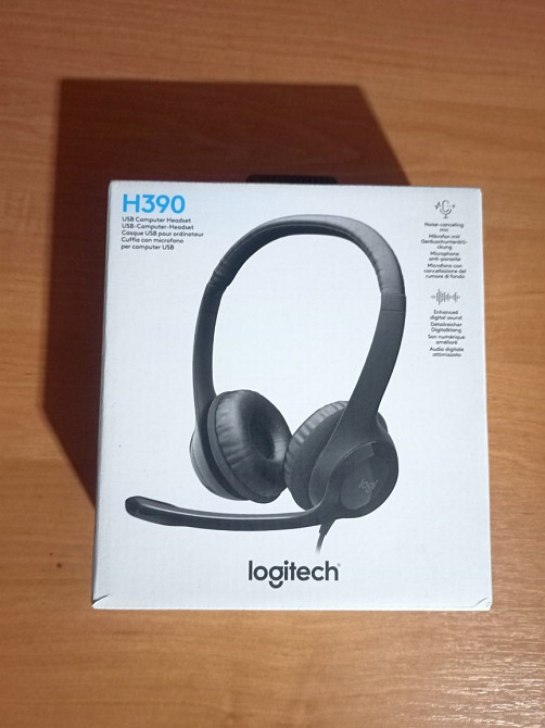 Наушники, гарнитура проводная Logitech H390 (981-000406) Торез - изображение 1