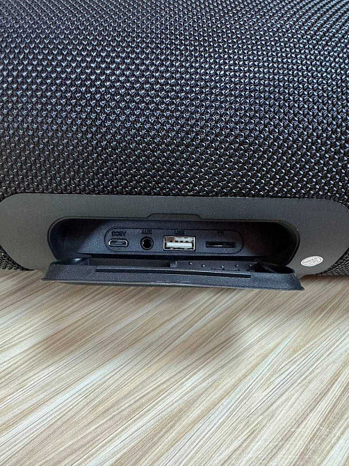 Портативная колонка Boombox с ручкой 31 см / Колонка Bluetooth Черная Зугрэс - изображение 6