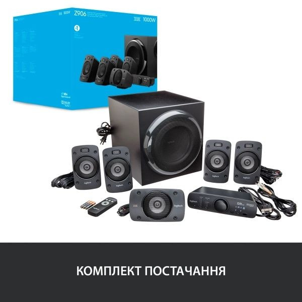 Акустична система Logitech 5.1 Z906 Surround Sound Speakers Иловайск - изображение 8