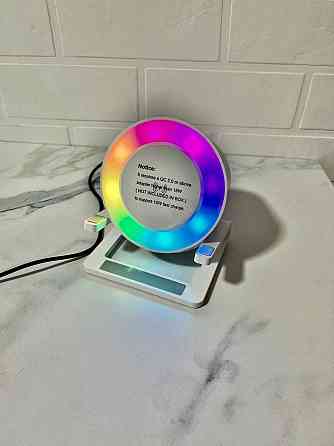 Портативная колонка с LED подсветкой и беспроводной зарядкой 15W Димитров