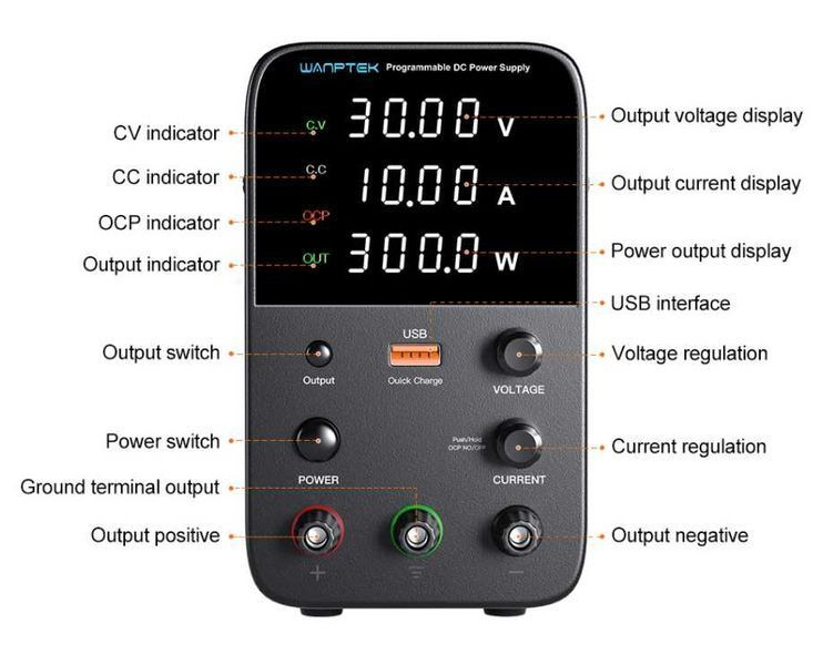 Лабораторний  блок живлення енкодери Wanptek APS3010H WPS 3010H    QC Кировское - изображение 8