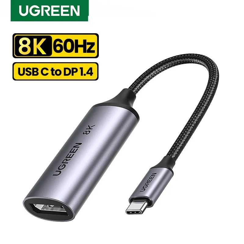Type-C DP DisplayPort 1.4 4k 240hz 144hz 2k 240hz 165hz Ugreen MacBook Ясиноватая - изображение 1