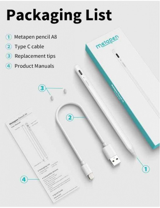 Стилус Metapen A8 для Ipad Ясиноватая - изображение 1