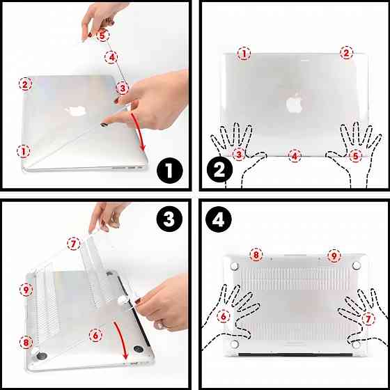Накладка для MacBook глянцевая матовая MacBook Air Pro 13 14 15 16 2023 2024 Ждановка