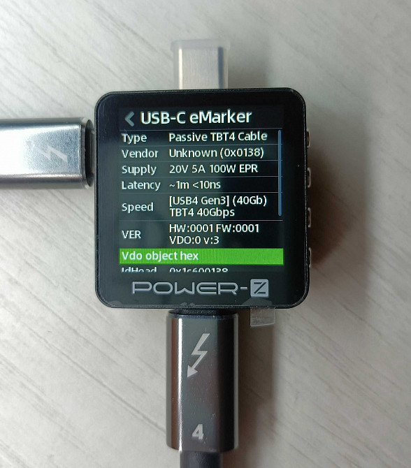 Кабелі Thunderbolt 4 - 30см, 50см, 1м, 8K-60HZ, 100Вт, 40Gbps Старобешево - изображение 4