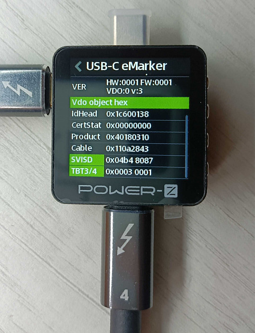 Кабелі Thunderbolt 4 - 30см, 50см, 1м, 8K-60HZ, 100Вт, 40Gbps Старобешево - изображение 5