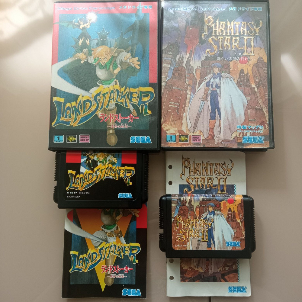 Картриджі Sega Mega Drive - Landstalker, Phantasy Star 2. Оригінал. Дебальцево - изображение 1
