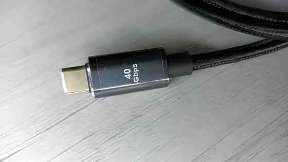 Удлинители-переходники 240W Thunderbolt 4 USB Type-C 4.0 40Gbps Снежное