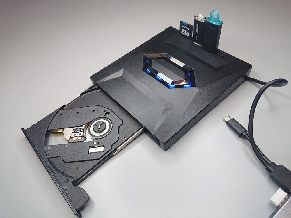 Внешний оптический привод CD/DVD/RW, USB 3.0/Type C Кировское - изображение 1