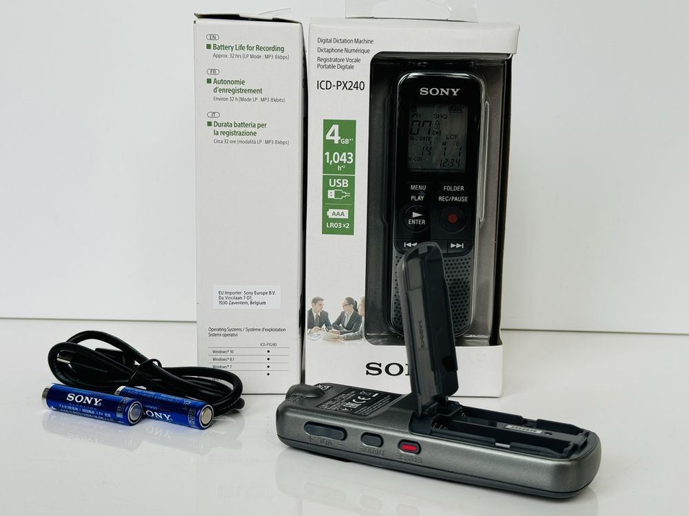 Цифровой диктофон Sony ICD-PX240 MP3-Плеер Диктофон Ясиноватая - изображение 5