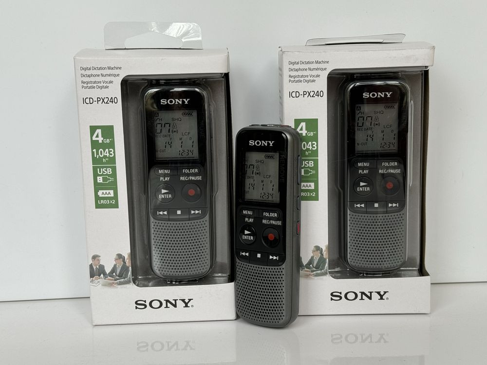 Цифровой диктофон Sony ICD-PX240 MP3-Плеер Диктофон Ясиноватая - изображение 8