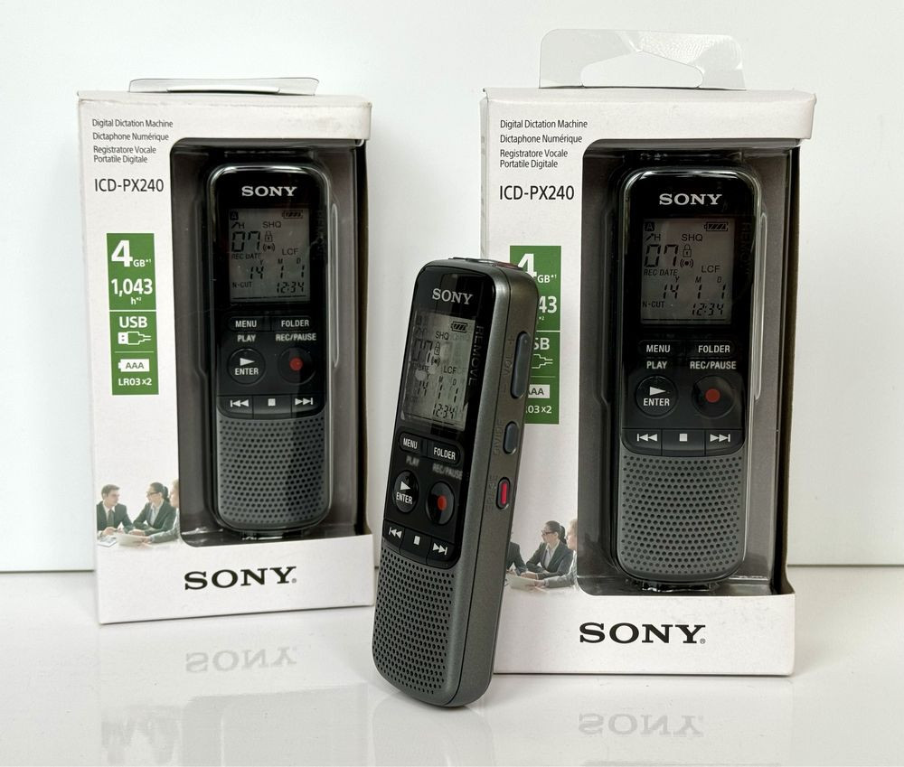 Цифровой диктофон Sony ICD-PX240 MP3-Плеер Диктофон Ясиноватая - изображение 1
