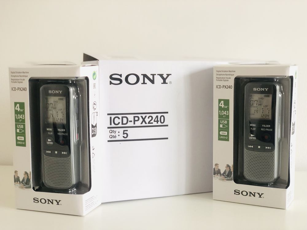 Цифровой диктофон Sony ICD-PX240 MP3-Плеер Диктофон Ясиноватая - изображение 7