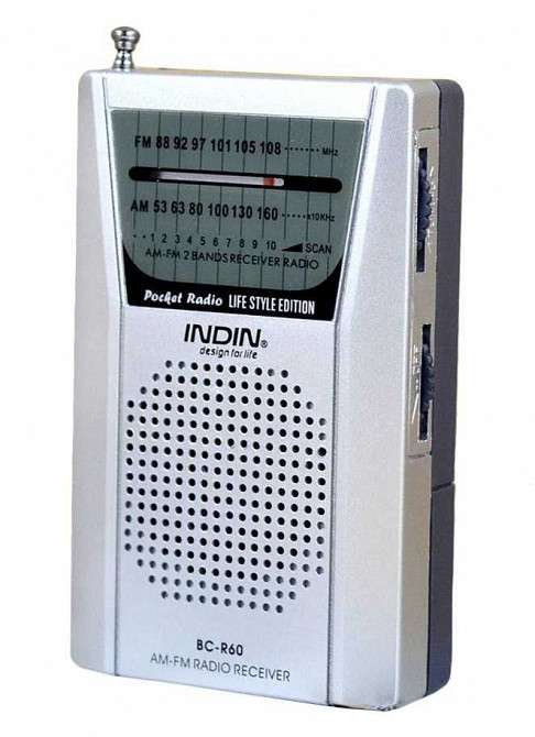 Радиоприемник Indin BC-R60 - FM\AM, мини радио на батарейках, радио Донецк - изображение 3