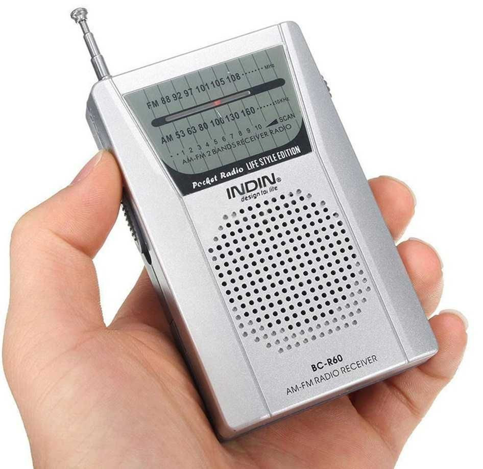 Радиоприемник Indin BC-R60 - FM\AM, мини радио на батарейках, радио Донецк - изображение 1