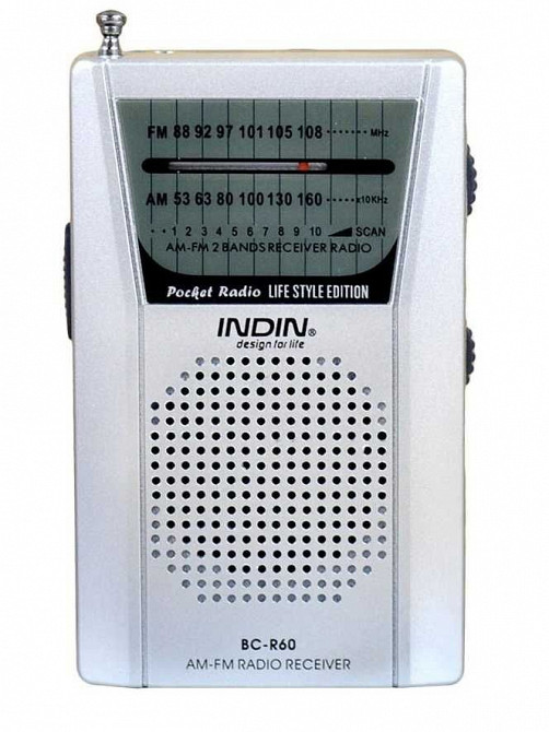 Радиоприемник Indin BC-R60 - FM\AM, мини радио на батарейках, радио Донецк - изображение 2
