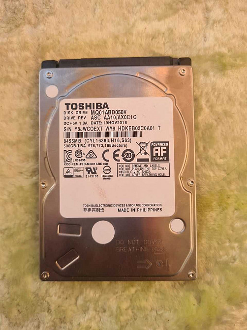 Жорсткий диск 3.5" SATA 500GB Toshiba Енакиево - изображение 1