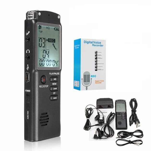 Диктофон цифровой с активацией голосом Volemer T60 Mp3 8гб и 32 гб. Амвросиевка - изображение 1