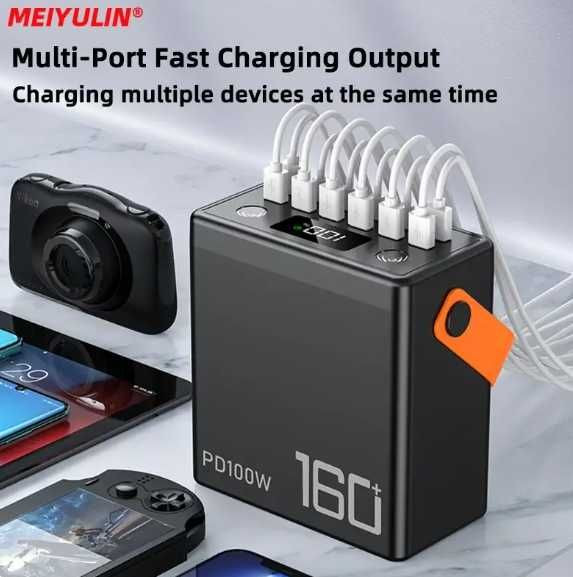Оригинал Power Bank PD100W 160000 mah 592Wh паувер банк 100W ОПТ ДРОП Харцызск - изображение 1