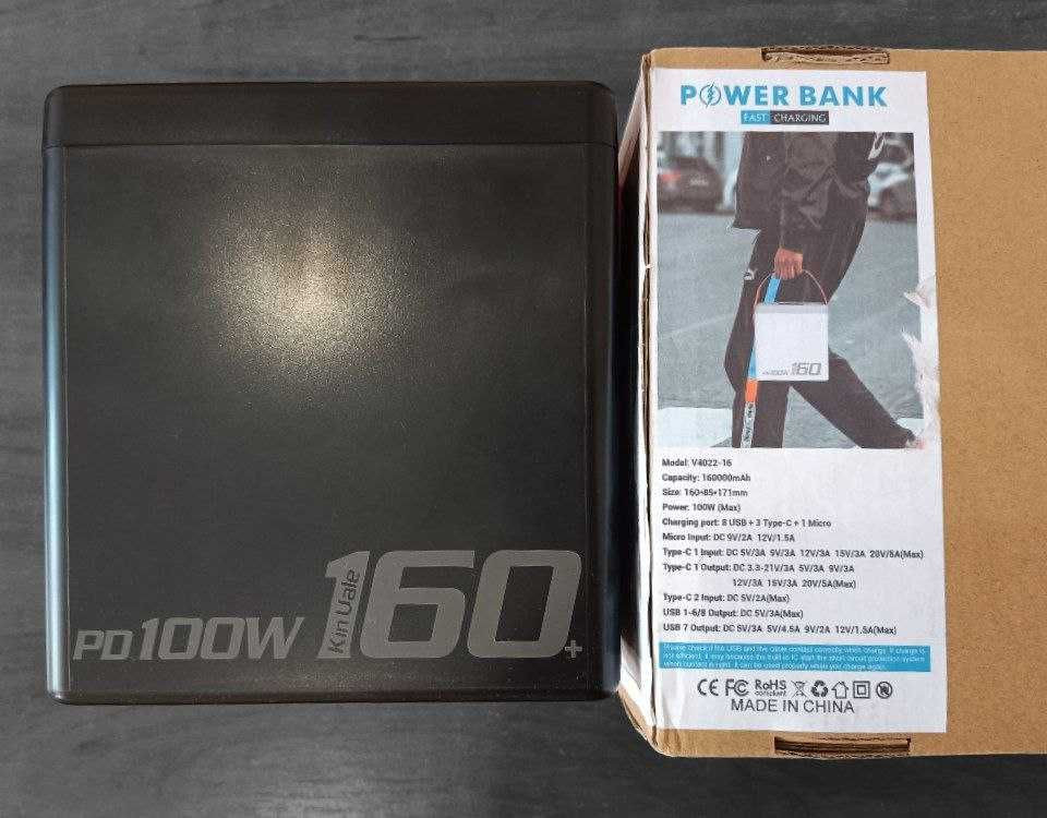 Оригинал Power Bank PD100W 160000 mah 592Wh паувер банк 100W ОПТ ДРОП Харцызск - изображение 6