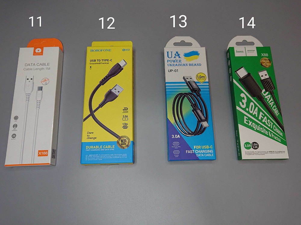Шнур для зарядки type-c, lightning, micro usb Ясиноватая - изображение 4