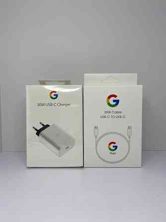 Google 30W быстрая зарядка (блок + кабель) адаптер шнур 1м pixel Зуевка