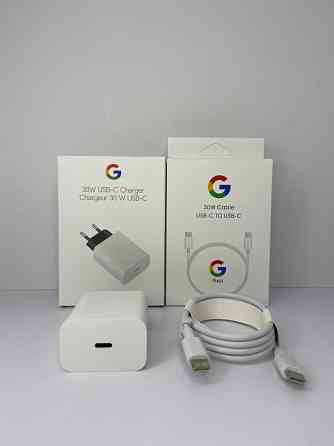 Google 30W быстрая зарядка (блок + кабель) адаптер шнур 1м pixel Зуевка