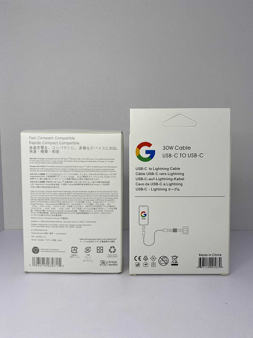 Google 30W быстрая зарядка (блок + кабель) адаптер шнур 1м pixel Зуевка - изображение 7