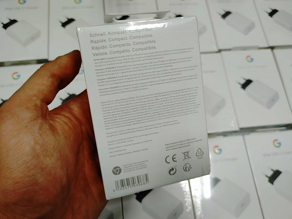 Зарядка Google Pixel 30W USB-C Power Charger EU White (GA03502-EU) Новоазовск - изображение 2
