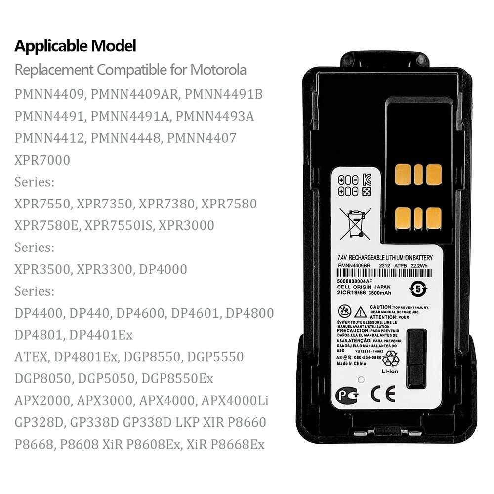 Аккумулятор для Рации Motorola 3000 mAh USB-C Батарея на Радиостанцию Иловайск - изображение 8