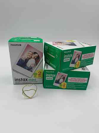 Фотобумага Instax Mini 20 фото фотоплёнка картридж 03.2026 + подарок Снежное