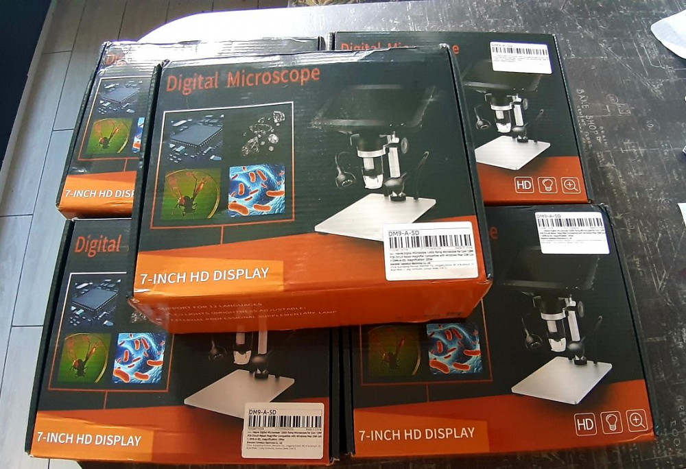 Микроскоп цифровой(мікроскоп цифровий)DM9,дисплей 7 дюймов/12mp 1200x. Зуевка - изображение 8