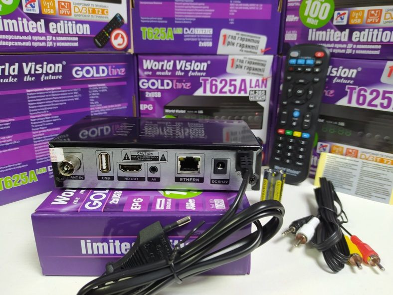 Приставка Т2 тюнер DVB-T/T2/C World Vision T625A LAN YouTube IPTV MeGo Шахтерск - изображение 3