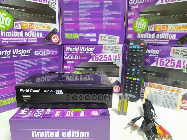 Приставка Т2 тюнер DVB-T/T2/C World Vision T625A LAN YouTube IPTV MeGo Шахтерск - изображение 2