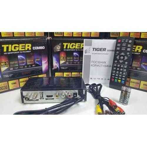Комбо ресивер тюнер Tiger Combo HD приемник приставка DVB-S2/T2/C IPTV Зуевка