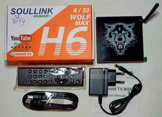 ТВ-приставка android-box Soullink H6(4Gb/32Gb,Android 12),налаштування Донецк