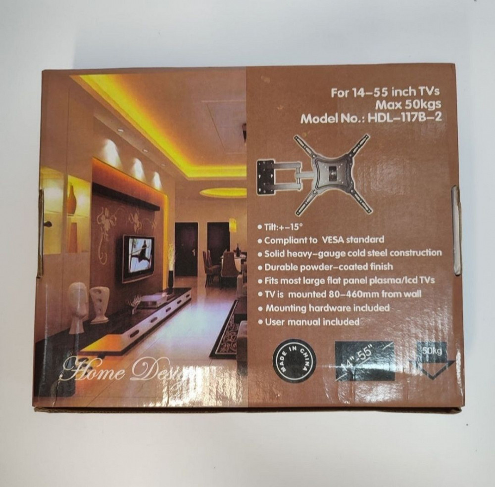 Кронштейн для LED-телевизора та монітора, крепление настенное 14-55 '' Ясиноватая - изображение 2