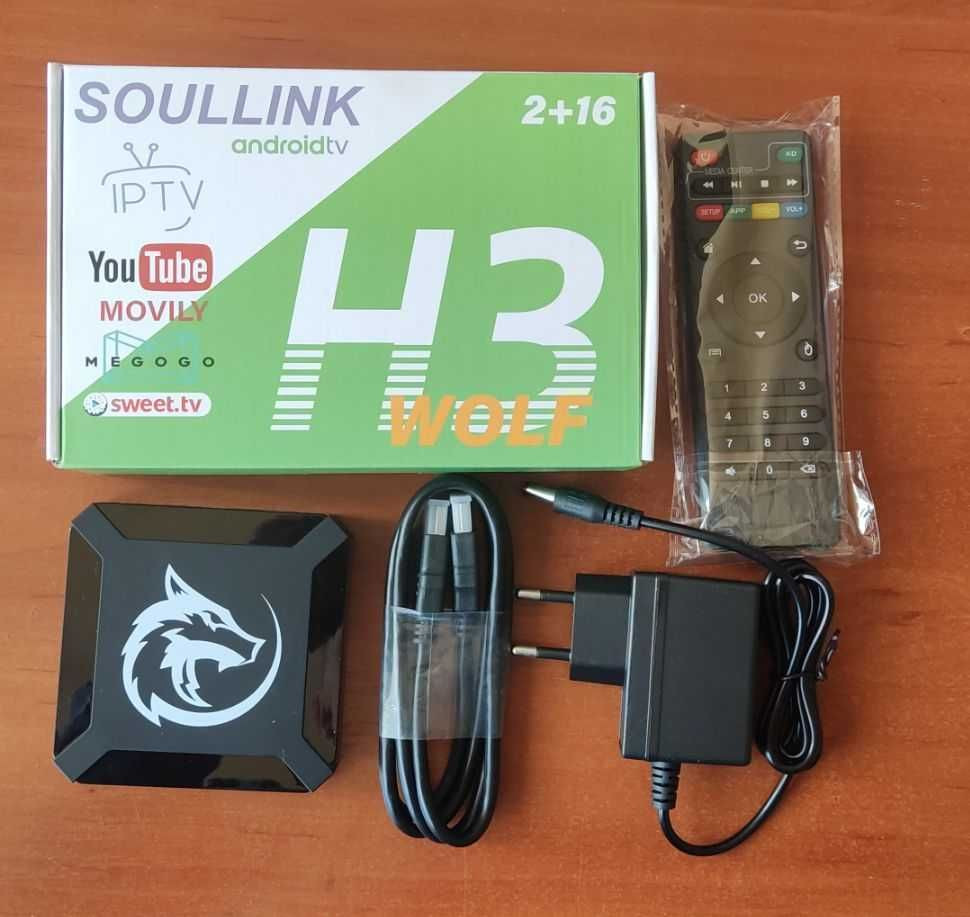 Приставка,тв-box H3(X96Q,AllwinnerH313,2/16GB,Android 10),налаштування Зуевка - изображение 1