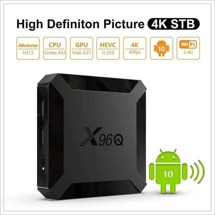 Смарт ТВ приставка X96Q 2/16 Оригинал новые Енакиево - изображение 4