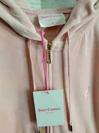 Оригинальный женский велюровый худи на молнии Juicy Couture Sport M Шахтерск