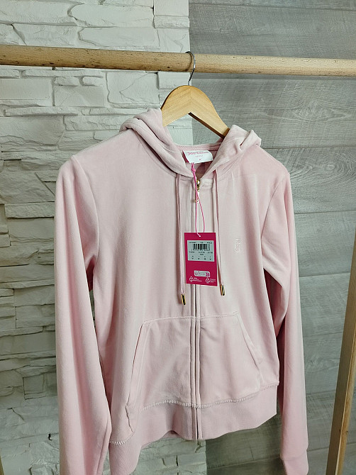 Оригинальный женский велюровый худи на молнии Juicy Couture Sport M Шахтерск - изображение 3
