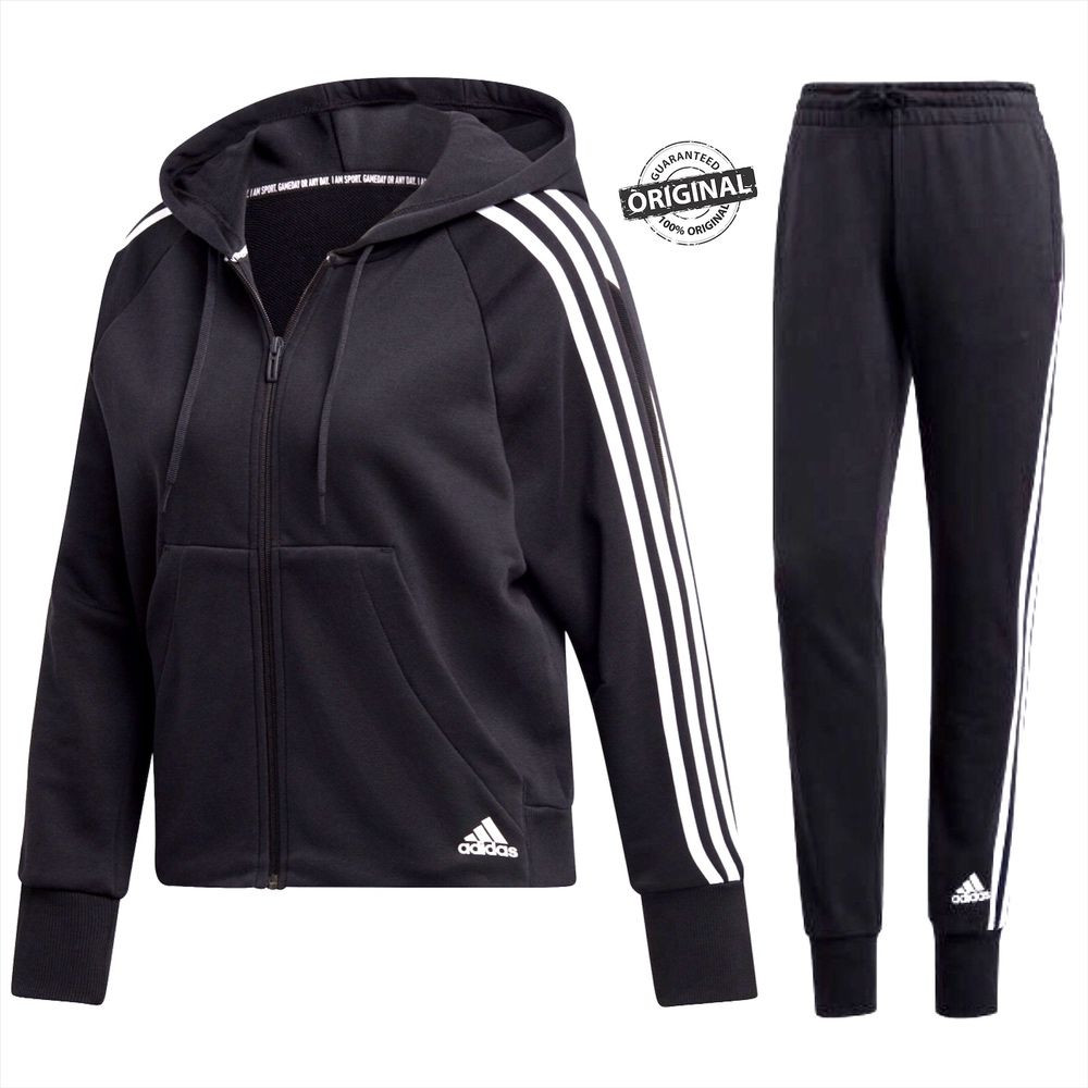 Костюм adidas оригинал женский не ZNE весна черный S 44 M 48 Александровка - изображение 1