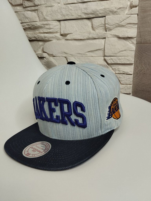 Оригінальна кепка бейсболка Lakers Los Angeles Mitchell Ness NBA Кировское - изображение 3